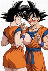 ai_generated dragon_ball female_goku genderbend son_goku