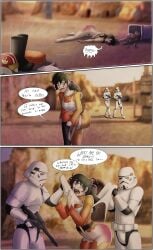 granny_panties imperial_officer_(star_wars) red_ass spank_marks star_wars stormtrooper text wedgie white_panties