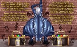 ass_bigger_than_head ass_focus boombox clapping_ass dialogue fat_ass freakykainsfw gold_boombox_(prevence) lyrics oc phat_ass solo tau warhammer_(franchise) warhammer_40k wobbling_ass