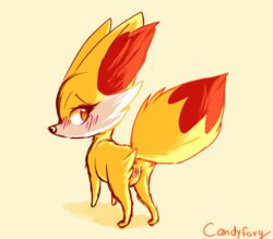 ass candyfoxy canine female fennec fennekin feral fox nintendo pokemon pokemon_(species) pussy video_games