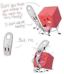 battle_for_dream_island battle_for_dream_island_again bfb bfdi bfdia blocky_(bfdi) cum luridime needle_(bfdi) object_shows penetration tentacle_penis