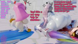 2girls 3d 3d_(artwork) alternate_version_available areolae ass barefoot big_breasts breasts completely_nude completely_nude_female female female_only full_body huge_ass kirby_(series) kirby_air_riders kirby_planet_robobot legendary_pokemon lewdender meloetta mythical_pokemon naked naked_female nipples nude nude_female pokemon pokemon_(species) sitting susanna_patrya_haltmann susie_(kirby) susie_is_actually_a_heavyweight_rider