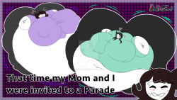 ass_built_separately fetish hyper hyper_ass hyper_belly hyper_breasts hyper_butt inflated inflated_ass inflated_belly inflated_boobs inflated_breasts inflated_butt inflated_thighs inflation inflation_fetish inflation_girl jaiden jaiden_(jaiden_animations) jaiden_animations jaiden_dittfach jaidenanimations jaidens_mom mother_and_daughter parade youtuber
