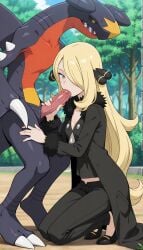 1girls ai_generated bestiality black_coat black_high_heels black_pants blonde_hair blowjob breasts civitai civitai_lora cum cynthia_(pokemon) exposed exposed_breasts exposed_pussy female fur_trim garchomp grey_eyes hair_over_one_eye high_heels human_female illustrious_(stable_diffusion) illustrious_xl interspecies long_hair male_pokemon/female_human medium_breasts nintendo nipples nova_anime_xl nude outdoors penis pokegirl pokemon pokemon_(anime) pokemon_(creature) pokemon_(species) pokemon_character pokemon_dppt pokemon_protagonist pokemon_trainer pokephilia pussy sdxl sidelocks skinny solo stable_diffusion tagme vgt13