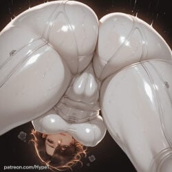 1girl ai_generated alternate_version_at_source asian asian_female ass ass_focus back_view big_ass big_butt big_hips bodysuit brown_hair child_bearing_hips clothing evie_(stellar_blade) fat_ass handwear hips_wider_than_shoulders huge_ass hypet jump low-angle_view medium_breasts pale_skin plugsuit shift_up shiny shiny_skin short_hair simple_background skintight skintight_clothing steam steaming_body stellar_blade stellar_blade:_blood_rain tagme thick thick_ass thick_hips thick_legs thick_thighs thighs tight_clothing tomboy white_bodysuit wide_hips