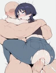 ahegao ahegao_face ai_generated anal anal_penetration anal_sex cum cum_in_ass cum_inside femboy femmeup fucked_silly genshin_impact heavy_breathing motion_lines otoko_no_ko rough_sex saliva scaramouche_(genshin_impact) sex sissy sweat sweatdrop sweating tagme very_sweaty yaoi