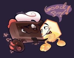 battle_for_dream_island battle_for_dream_island_again bfb bfdi bfdia cake_(bfdi) fingering_pussy loser_(bfdi) object_shows pussy pussy_juice tentacle_penis
