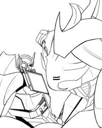 megatron optimus_prime simple_background tagme transformers transformers_prime white_background yaoi