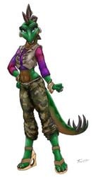 anthro dinosaur female fossilizedart jurassic_beauties scalie staci_st._plates stegosaurus