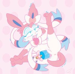 :3 anus ass female furry half-closed_eyes ice_cream nintendo penetration pokemon pokemon_(species) psyredtails pussy sylveon tagme tongue vaginal_penetration video_games