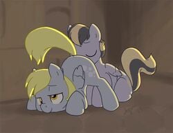 ajin animated blonde_hair cunnilingus cutie_mark derpy_hooves equine female feral friendship_is_magic grey_fur hair male my_little_pony oral oral_sex original_character pegasus sex straight vaginal_penetration wings