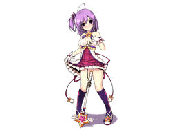 aisha_(elsword) battle_magician elsword looking_at_viewer magician no_panties purple_eyes purple_hair vibrator wand