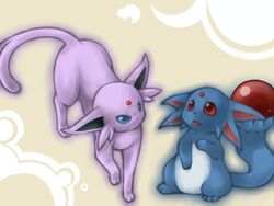 blue_eyes crossover eeveelution espeon feral nintendo open_mouth pokemon purple_fur red_eyes ruby_carbuncle tagme video_games yu-gi-oh!