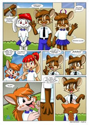 5th_phase anthro bunny canine connie crossover edna_foxx_(krezz_karavan) fellatio fox fur furry krezz_karavan oral penis school_days_(krezz_karavan) spectacled_bear