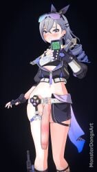 silver wolf (honkai: star rail) from honkai: star rail by monsterdongsart