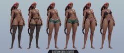 3d_(artwork) blizzard_entertainment dzooworks ebony_female juicy_tits naked_female overwatch pussy sierra_(overwatch)
