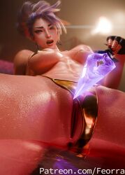 akali from k/da all out series by feorra3d