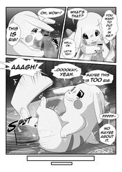 black_and_white censored comic disembodied_penis female fur male manga monochrome nintendo penis pikachu pokemon pussy screentone size_difference straight studio text tom_smith vaginal_penetration video_games