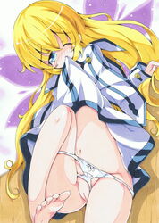 blonde_hair colette_brunel long_hair milkpanda pussy solo tales_of_(series) tales_of_symphonia uncensored