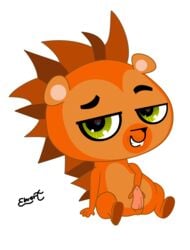 1boy ebvert hedgehog littlest_pet_shop looking_at_viewer male male_only penis russell_ferguson smile solo