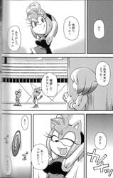 amy_rose censored comic fur furry hedgehog monochrome sex sonic_(series) time_stop tojyo