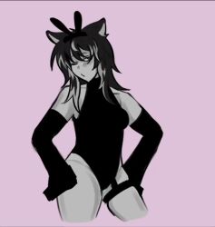 1girls animated armwear artist_name breasts clothed dancing female female_only gif leotard oc roblox robloxian self_upload silly standing suggestive_look tagme thighs vixnn