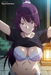 senjougahara hitagi from bakemonogatari by mystic maidens
