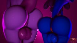 16:9 2boys anthro anus balls cuntboy cuntboy_with_cuntboy hermaphrodite hi_res huge_balls legendary_pokemon mewtwo wide_hips