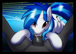 blue_hair cum cum_in_mouth cutie_mark equine fellatio female feral feral_pov friendship_is_magic hair highres horn looking_at_viewer male my_little_pony oral oral_sex penis pov red_eyes sex skipsy spread_legs spreading straight unicorn vinyl_scratch_(mlp) white_body