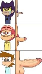 13_cards :( angelic_ama chart comparing comparing_penis dick_chart enormous_penis gabriel_(13_cards) green_corpse lmao male_only meme poorly_drawn pubes romeo_(13_cards) sad spade_(13_cards) tiny_penis veins veins_on_cock wtf