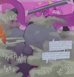1girls anthro ass big_ass big_breasts blush bovine bra breasts cow_girl exercise fart fart_cloud fart_fetish farting female femdom furry gas gassy green_gas hair horns huge_ass large_ass lifting_weights pastelassz pink_hair purple_fur squatting sweat sweaty tail talking weights workout