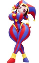 1female 1girls ai_generated ass big_ass big_breasts big_butt brasil_louco breasts bubble_ass bubble_butt curvaceous curvy curvy_body curvy_figure cute female female_only front_view full_body fully_clothed glitch_productions huge_breasts jester jester_costume jester_girl jester_hat jester_outfit large_ass large_breasts looking_at_viewer mature mature_female mature_woman pomni pomni_(tadc) pomni_(the_amazing_digital_circus) seducing seducing_viewer seductive seductive_look seductive_smile sexy sexy_body sexy_pose simple_background solo solo_female solo_focus tagme teen teen_girl teenage_girl teenager the_amazing_digital_circus thick_ass thick_body thick_butt thick_thighs voluptuous voluptuous_body voluptuous_female white_background