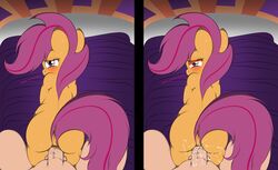 ass balls cum equine female friendship_is_magic horse my_little_pony penis pony scootaloo_(mlp) sex straight_hair v-d-k