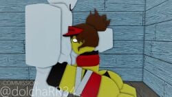 1boy 1boy1girl 1girls 3d animated anon anonymous_male areolae ass balls black_panties breasts breasts_out commission commissioner_upload deepthroat dolcha fellatio loop mob_face nipples oral panties penis roblox robloxian shorter_than_30_seconds sound survivor_(mermio) tagme video yellow_skin