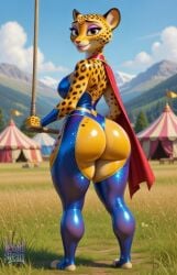 1girls 2026 3d ai_assisted ai_generated anthro anthro_female ass_cleavage athletic athletic_female beautiful big_ass big_breasts big_butt bodysuit bottom_heavy bubble_butt cape cat_ears catgirl collar curvaceous curvy cute detailed_background dreamworks felid feline feline_humanoid female fur furry furry_female gia_the_jaguar glossy high_resolution highres hourglass_figure huge_ass jaguar jewelry leotard lewd lewdstein looking_at_viewer madagascar_(series) madagascar_3_europe's_most_wanted outdoors parody realistic shiny shiny_clothes side_view slim_waist smile solo spotted_body spotted_fur standing thick_ass thick_legs thick_thighs thighs thong_leotard toned toned_female voluptuous_female wide_hips yellow_fur