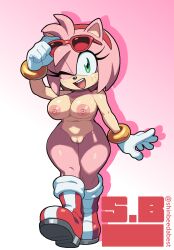 amy rose from sega by shinbeedabest