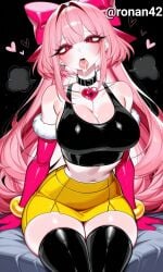 ahe_gao ai_generated brawl_stars cum female melodie_(brawl_stars) pink_hair ronan42