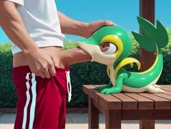 ai_generated animated big_eyes brown_eyes cum cum_drip cum_in_mouth cum_inside cum_overflow deepthroat deepthroat_no_hands excessive_cum facefuck fellatio fellatio_from_feral feral feral_penetrated from_side hand_on_another's_head head_out_of_frame height_difference human human_male human_on_feral insertion irrumatio large_penis longer_than_10_seconds longer_than_30_seconds no_sound on_stomach on_table oral oral_penetration oral_sex pointy_nose pokemon pokemon_(species) singsd size_difference snivy tagme tail throat_fuck thrusting thrusting_into_mouth tongue_out_blowjob veiny_penis video