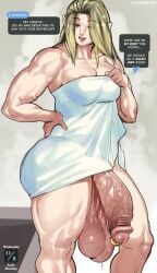 1futa after_shower athletic athletic_futa biceps big_balls big_breasts big_penis blonde_futa blonde_hair blue_eyes bottomless broad_shoulders cassandra_(streachybear) casual casual_exposure casual_nudity elf elf_ears elf_futa english english_text full-package_futa futa_only futanari high_resolution highres huge_cock humanoid humanoid_penis ineffective_clothing intersex light-skinned_futa light-skinned_futanari light_skin milf milf_futa mother muscular muscular_futa muscular_legs nnn no_nut_november penis penis_piercing pierced_penis pointy_ears sauna solo_futa streachybear sweat sweating sweaty text text_box text_bubble thick_penis thick_thighs towel towel_only urethra_piercing