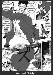 animal_bride anus canine comic female feral fox human pussy translated