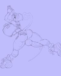 1futa anthro ass balls big_ass big_balls big_breasts big_bulge big_butt big_cock big_penis big_testicles breasts bulge candy_kong clothed clothing cock dickgirl donkey_kong_(series) fully_clothed furry futa_only futanari huge_breasts large_breasts large_tits nintendo penis precum snao solo testicles thick_thighs thighs