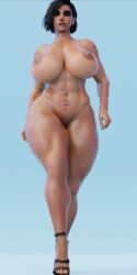 1girls 3d activision big_ass big_breasts blizzard_entertainment breasts brown-skinned_female brown_body brown_skin bust busty curvaceous curvy curvy_figure dark-skinned_female fareeha_amari female hips hourglass_figure huge_ass huge_breasts large_ass large_breasts legs lip_biting mature mature_female mossited overwatch overwatch_2 pharah tattoo thick thick_hips thick_legs thick_thighs thighs top_heavy voluptuous waist wide_hips