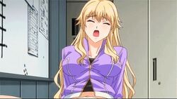 anal animated animated approximated_aspect_ratio blonde_hair bounce bouncing_breasts breasts censored animated jacket kenjou_maya large_breasts last_waltz long_hair lowres moaning sex toned