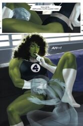 biting_finger cunnilingus dima_ivanov eyes_closed fantastic_four female hidden_sex invisible_woman jennifer_walters lesbian licking_pussy looking_pleasured marvel marvel_comics pubic_hair see-through she-hulk spread_legs sue_storm sunlight thirstastic wavy_hair yuri