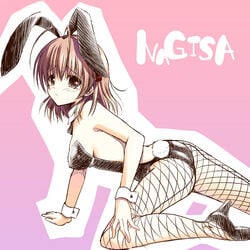 brown_hair bunny_girl bunny_suit clannad clothing furukawa_nagisa nagisa_furukawa short_hair