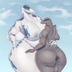 1boy 1boy1girl 1girl1boy 1girls 2d 2d_(artwork) 2d_artwork aeromorph airplane anthro anus ass ass_focus asshole balls big_ass big_breasts big_thighs big_tits big_titties bottom_heavy boy breasts chubby_male clouds dominant_female f-35 f-35_lightning_ii female femboy femdom fighter_jet giant_ass huge_ass large_ass large_breasts male massive_ass plane sky softdom stomach su-57 submissive_male sukhoi thesanfo thick_thighs thighs titties waist_grab wide_hips wide_thighs