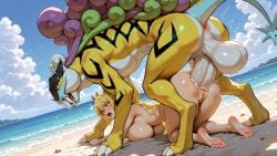 ai ai_assisted ai_generated anal anal_sex anus balls big_ass big_balls big_breasts big_penis breasts crossover doggy_style dragon_maid female feral impossible_fit kobayashi-san_chi_no_maidragon male penis pokémon_(species) pokemon pokemon_(species) pokephilia pussyfur18 raikou sex size_difference tohru_(dragon_maid)