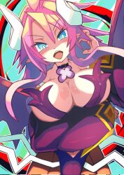 artina breasts cleavage cosplay demon_girl demon_horns demon_wings disgaea disgaea_4 disgaea_rpg jokenato la_pucelle_tactics large_breasts nippon_ichi_software priere priere_(cosplay) skimpy_clothes