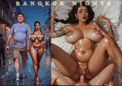 ai_generated amandovakinai asian big_breasts bikini couple older_male outdoors perfect_body prostitution smaller_female tattoo thai younger_female