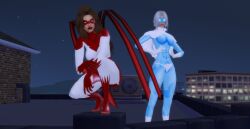 2girls 3d big_ass big_breasts birds_of_prey breasts bust busty curvaceous curvy curvy_figure dawn_granger dc dc_comics dove_(dc) female hawk_(dc) hawk_and_dove hero heroine hips holly_granger hourglass_figure huge_ass huge_breasts justice_league large_ass large_breasts legs light-skinned_female light_skin mature mature_female pof3445 slim_waist superhero superheroine teen_titans thick thick_hips thick_legs thick_thighs thighs top_heavy voluptuous waist wide_hips